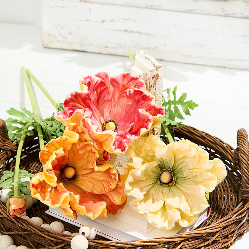 29" Giant Ranunculus Stem – Elegant Spring Floral Decor