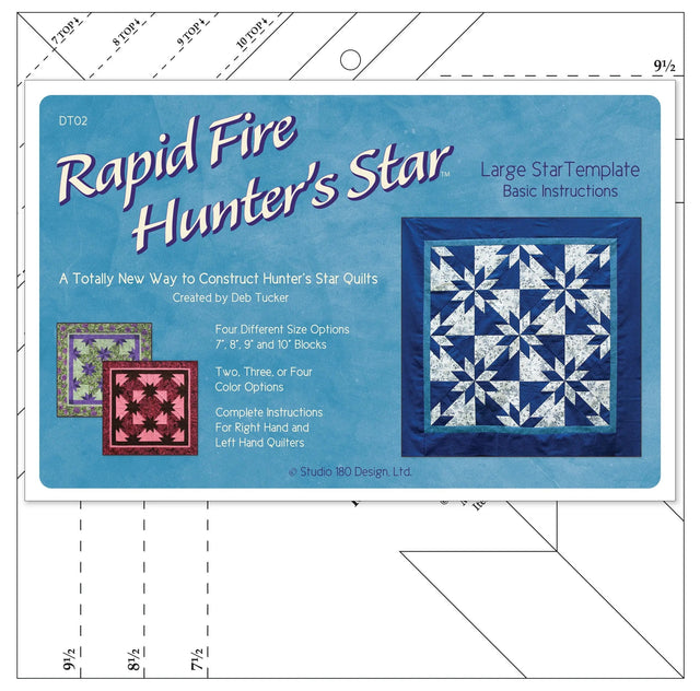 Quilting Template Acrylic Rapid Fire Hunter's Star Large