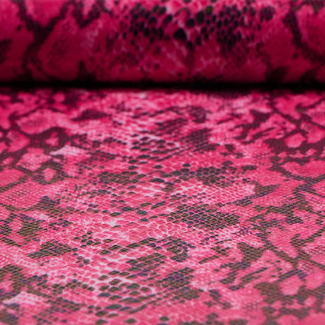 Rattlesnake Foil Printed Polyester Spandex Fabric - Holographic Foil Print, 54/56" Width (1 Yard)