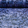 Rattlesnake Foil Printed Polyester Spandex Fabric - Holographic Foil, 4-Way Stretch, 54/56" Width (1 Yard)