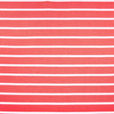 Rayon Spandex Jersey Knit Fabric Coral White Stripes
