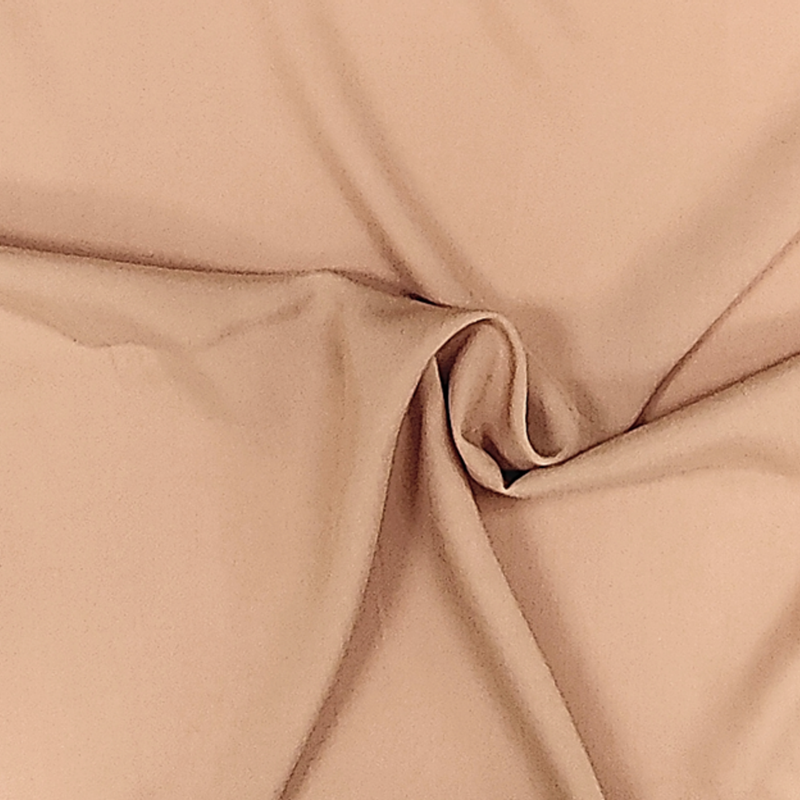 1 Yard Mocha Challis Fabric 100% Rayon Soft, Lightweight 53/54" Wide for Fashion