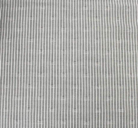 1 Yard Gray or Ivory Rayon Dobby Pinstripe Fabric 57/58" Wide for Shirts & Dresses
