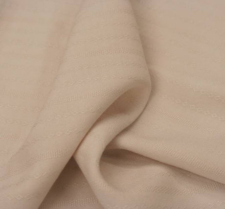 Rayon Jacquard 1D764 Ecru Rayon Fabric - Ecru Jacquard, 54/55" Width (1 Yard)