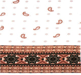 Rayon Poplin Print 1D647 Rayon Fabric - Off White/Pink Print, 54/55" Width (1 Yard)