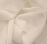 Rayon Challis PFP White Rayon Fabric - White, 56/57" Width (1 Yard)