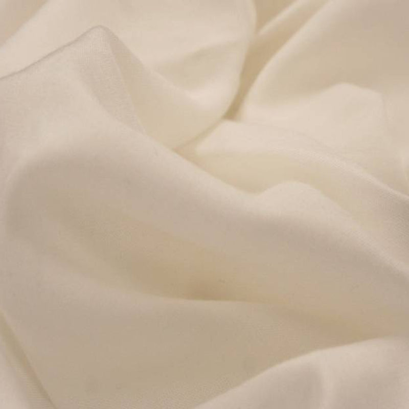 1 Yard White Rayon Challis Fabric Soft Lightweight 100% Rayon, 56/57" Wide for Apparel & Costume
