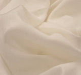 Rayon Challis PFP White Rayon Fabric - White, 56/57" Width (1 Yard)