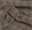 Rayon Yarn Dyed Plaid 1D1016 Rayon Fabric - Taupe/Black Plaid, 50/51" Width