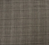 Rayon Yarn Dyed Plaid 1D1017 Rayon Fabric - Taupe Black Plaid, 50/51" Width (1 Yard)