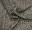 Rayon Yarn Dyed Plaid 1D1017 Rayon Fabric - Taupe Black Plaid, 50/51" Width (1 Yard)
