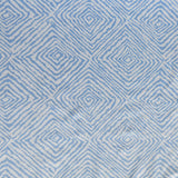 Poly Lycra Knit Fabric Reaction Blue Corners