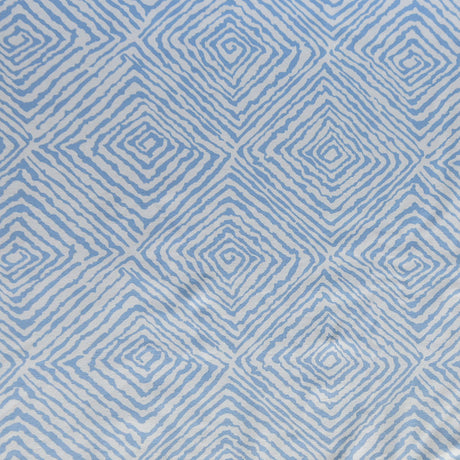 Poly Lycra Knit Fabric Reaction Blue Corners