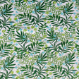 Poly Lycra Knit Green Branches and Blossoms