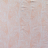 Poly Lycra Knit Fabric Reaction Peach Pie 31 Remnant