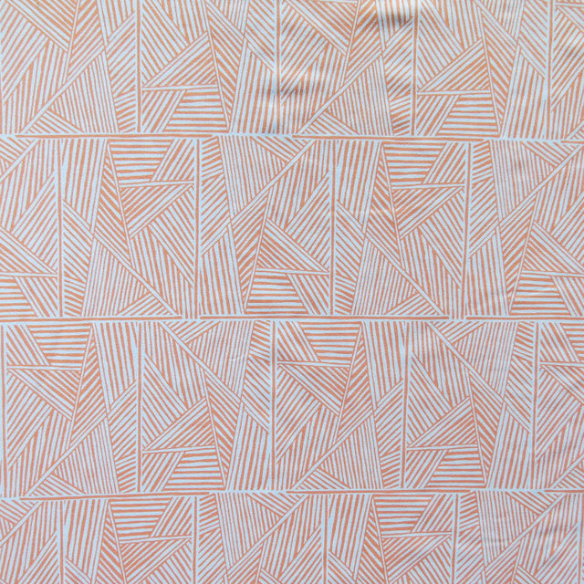 Poly Lycra Knit Fabric Reaction Peach Pie 31 Remnant