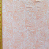 Poly Lycra Knit Fabric Reaction Peach Pie 31 Remnant