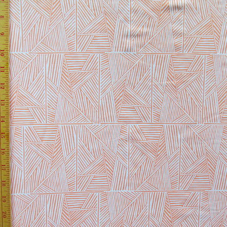 Poly Lycra Knit Fabric Reaction Peach Pie 31 Remnant