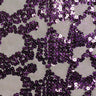 Rebel Stretch Mesh Sequin Polyester Spandex Fabric - Black/Purple, Gold/Clear, White/Clear/Silver, 54" Width (1 Yard)