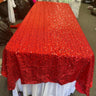 1 Yard Rectangle Sequin Taffeta Tablecloth 55 x 108 Inches Shiny Polyester Linen for Events and Weddings