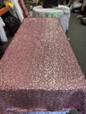 1 Yard Rectangle Sequin Taffeta Tablecloth 55 x 108 Inches Shiny Polyester Linen for Events and Weddings