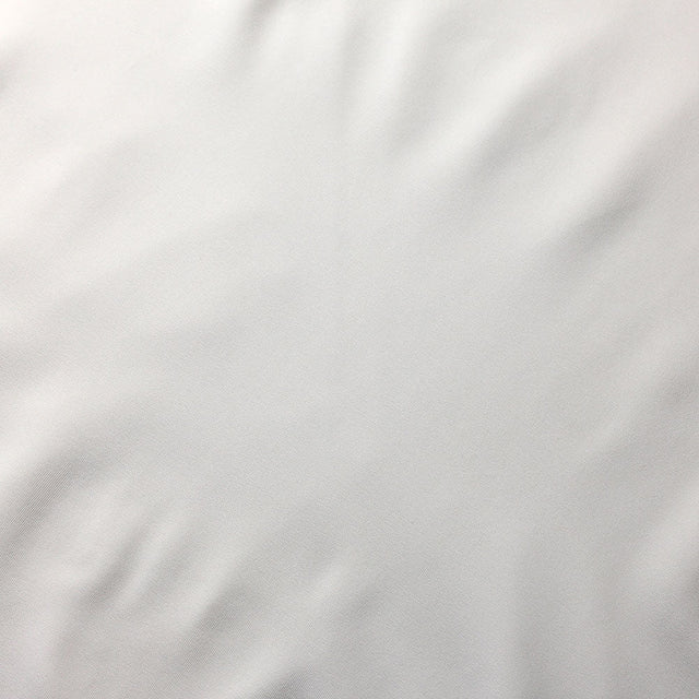 Recycled Poly Tricot Polyester Spandex Fabric - White Solid, 58/60" Width (1 Yard)