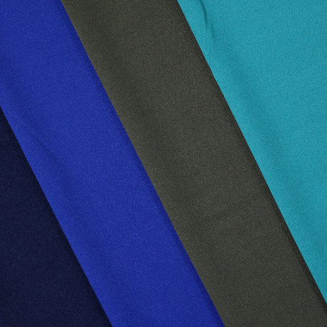 Recycled Interlock Active 100% Recycled Polyester Fabric - Solid Colors, Interlock Knit, 58/60" Width, 200 GSM (1 Yard)