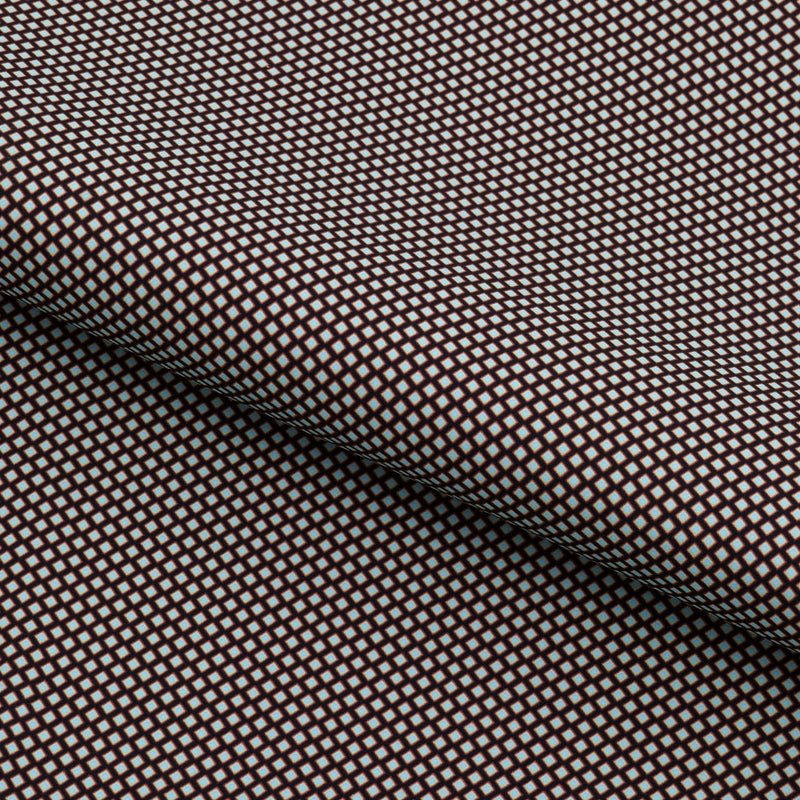 Printed Recycled Spandex Mini Argyle Black/Light Blue