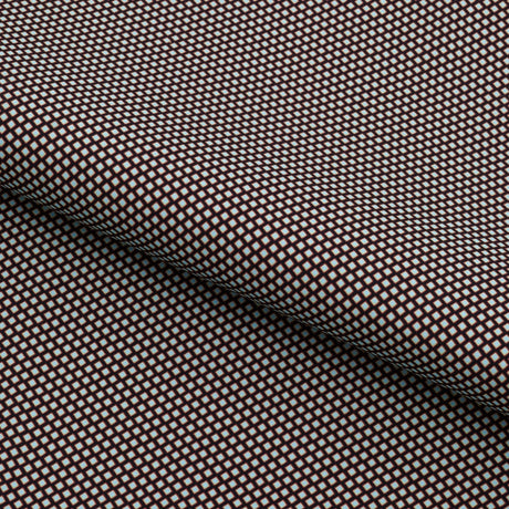 Mini Argyle Printed Recycled Nylon Spandex Fabric - Black/Light Blue Argyle Print, 55/56" Width (1 Yard)