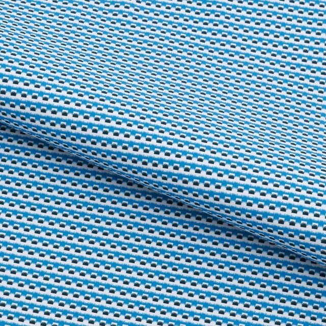 Printed Recycled Spandex Blue/White