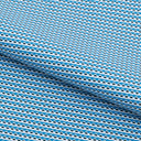 Bit Squared Recycled Spandex Fabric - Blue/White Printed, 55/56" Width (1 Yard)