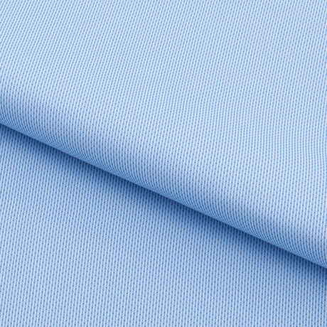 Oxford Style Printed Recycled Spandex Fabric - Light Blue, 55/56" Width, 4-Way Stretch (1 Yard)