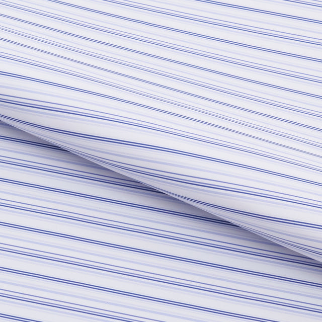 Printed Recycled Spandex Stripes White Lavender