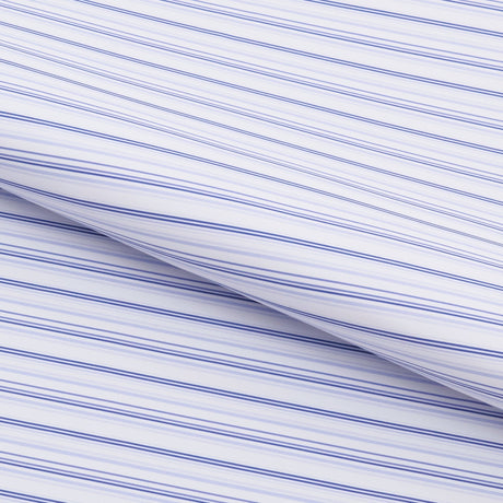 Diverse Shade Of Stripes Recycled Nylon Spandex Fabric - White/Lavender Stripes, 55/56" Width (1 Yard)