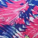 Seismic Wave Nylon Spandex Fabric - Blue or Red, Abstract Wave Pattern, 58-60" Width (1 Yard)