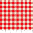 Cotton Gingham Fabric Red and Ivory 44/45" Camping Therapy