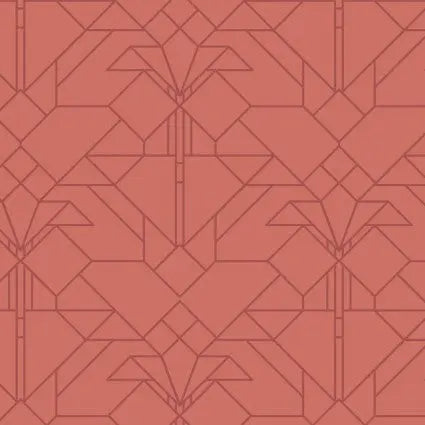Cotton Wideback Fabric Red Bright April Showers Coonley Tulip 108"
