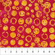 Cotton Print Red Bubble Celebration Fabric 44/45