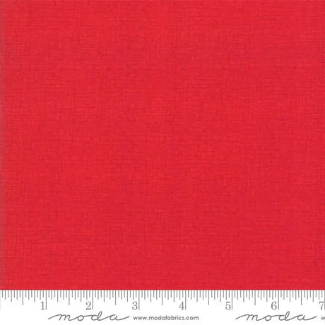 Cotton Wideback Fabric Red Crimson Thatched 108"
