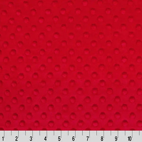 Red Cuddle Dimple Fabric