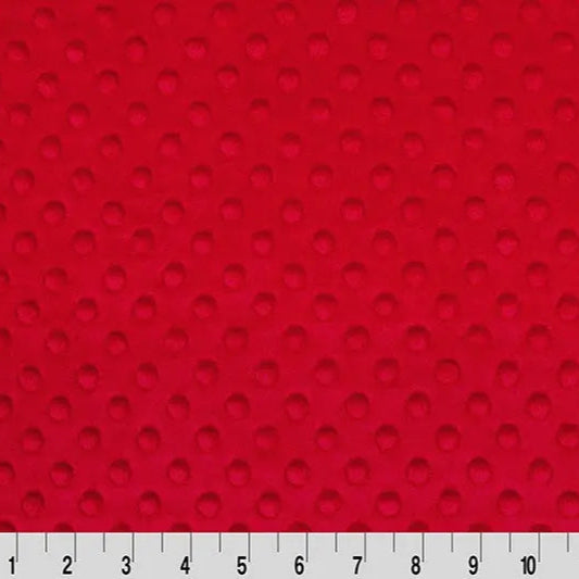 Red Cuddle Dimple Fabric