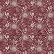 Cotton Fabric Red Jacobean Allover Elizabeth Wideback