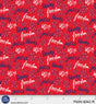 Cotton Patriotic Minis Print Fabric, Red, 44/45" Wide