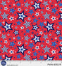 Cotton Patriotic Minis Print Fabric 44/45" Red