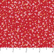 Cotton Print Red Petal Drift Pocket Posies Fabric