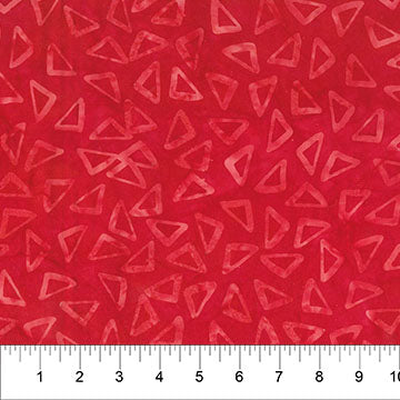 Cotton Print Red Scattered Triangle Celebration Fabric 44/45