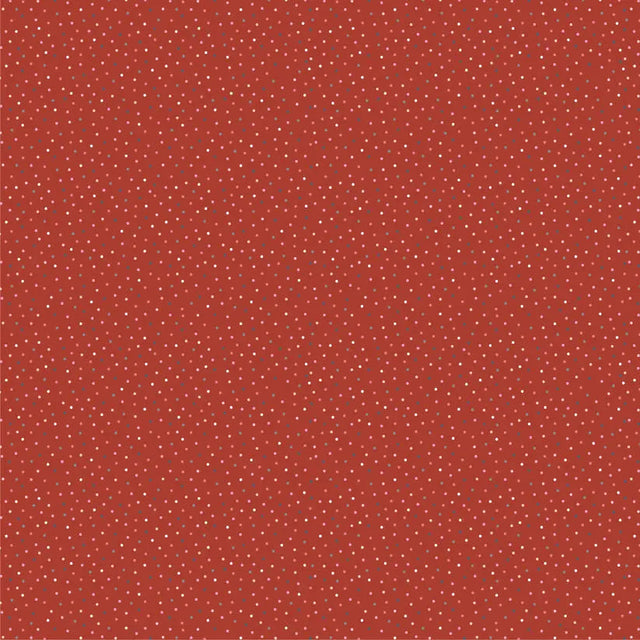 Cotton Print Red Speckled Hen Fabric 44/45"