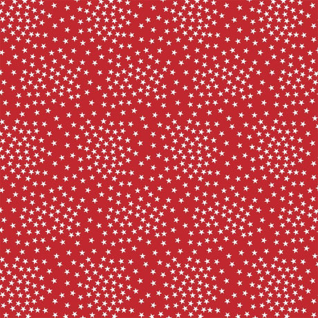 Cotton Print Red Stars Path to Freedom 44/45 Fabric