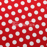 E-Z Dots Matte Nylon Spandex Fabric - Multicolor Polka Dots, 58/60" Width (1 Yard)