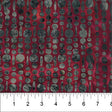 Cotton Print Red Grey Vertical Stripe Bubble Pop Fabric 44/45
